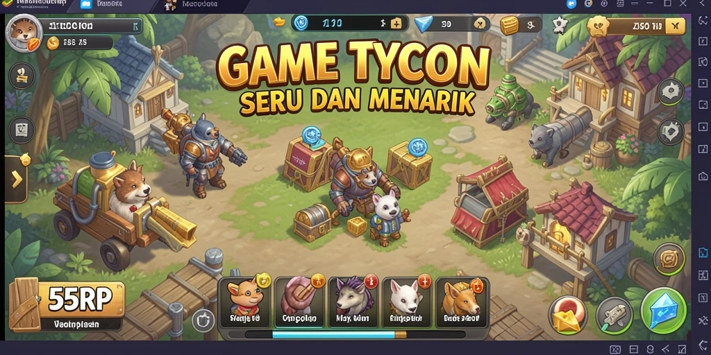 Tampilan gameplay menarik dari 55RP yang menguji strategi pemain.