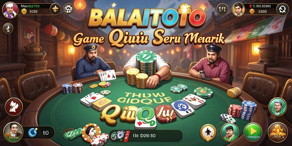 Tangkapan layar utama BALAITOTO dengan gameplay seru QiuQiu.