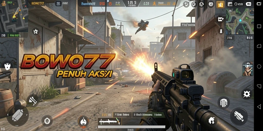 Tampilan seru dari gameplay BOWO77 yang mendebarkan.