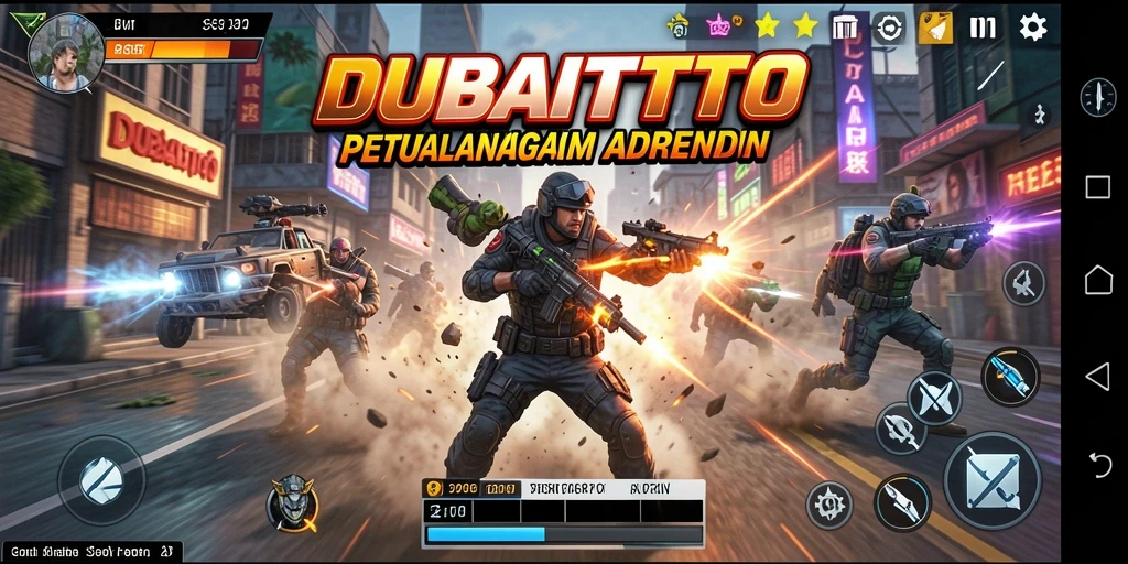 Tampilan gameplay seru dari game Action DUBAITOTO.