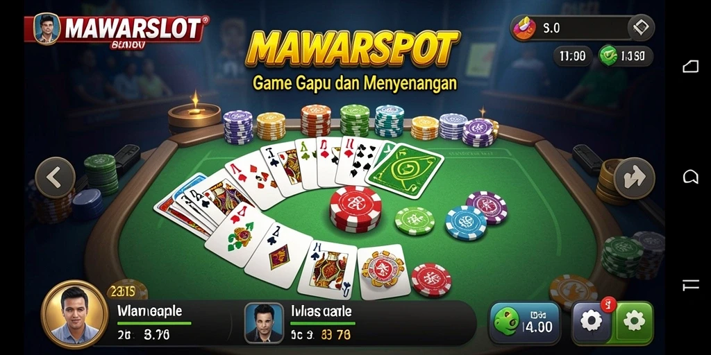 Tampilan menarik dari gameplay Gaple di MAWARSLOT.