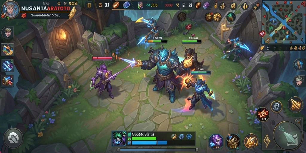 Gambaran permainan MOBA yang seru di NUSANTARATOTO.
