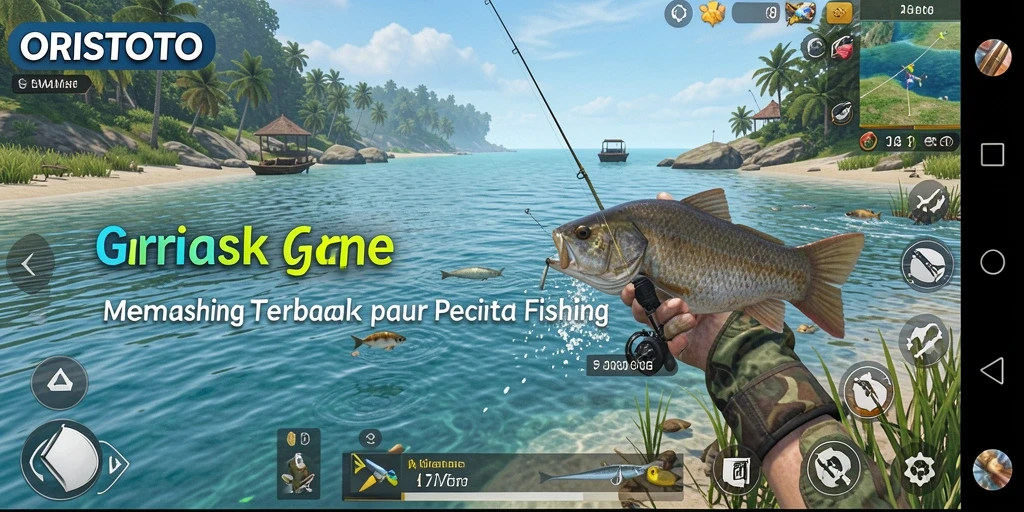 Tangkapan ikan yang spektakuler di gameplay ORISTOTO yang seru.