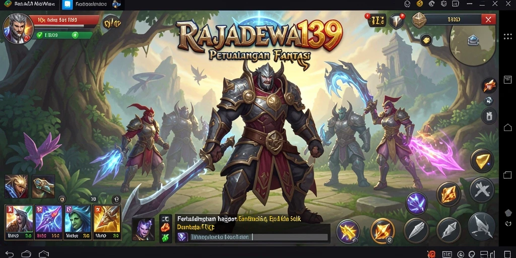 Tampilan gameplay seru dari RAJADEWA138 dengan aksi RPG mendebarkan.
