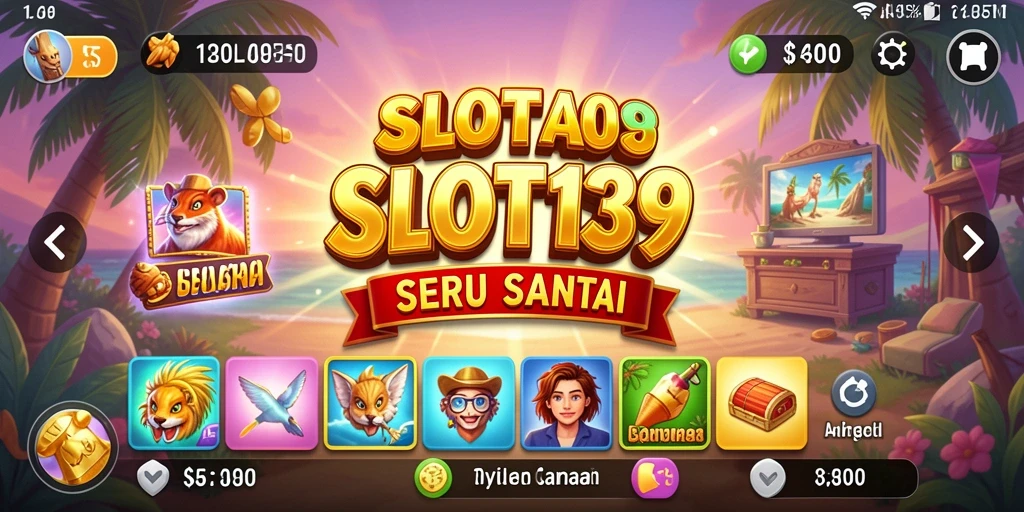 Tampilan gameplay SLOT138 yang mengasyikkan dengan berbagai mesin slot.