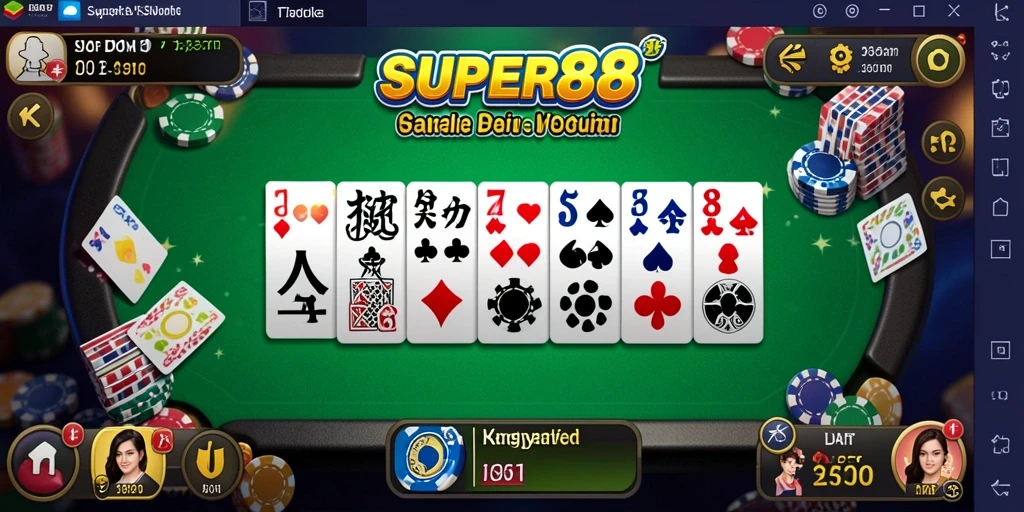 Gambar menunjukkan gameplay seru dari SUPER88 dengan pemain yang bersaing.